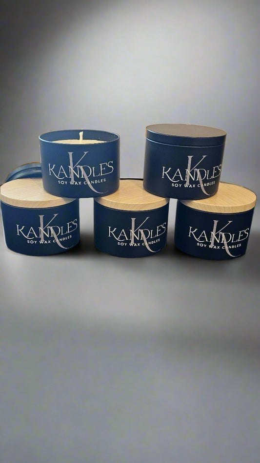 Black 7oz Candle Tin
