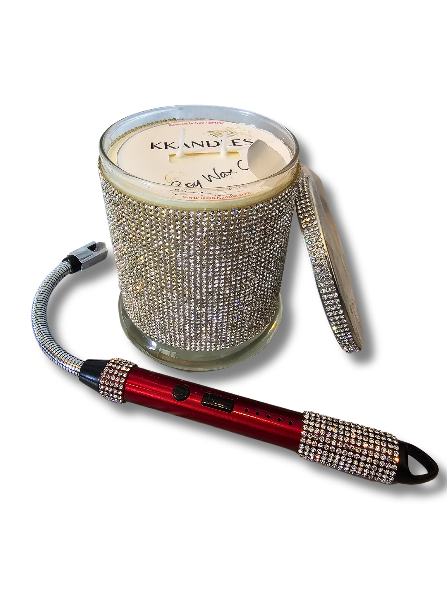 Bling Candle with Rechargeable Lighter